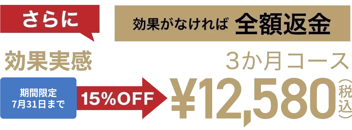 さらに効果実感【内服＋外用】3ヶ月コース