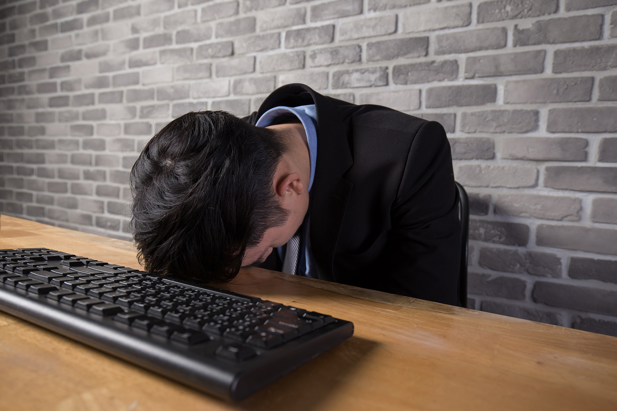 business man feel depressed
